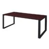 Regency Structure 72" X 36" Rectangular Laminate Training Table, Mahogany & Black (STT7236MHBK)