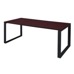 Regency Structure 72" X 36" Rectangular Laminate Training Table, Mahogany & Black (STT7236MHBK)