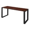 Regency Structure 60" X 24" Rectangular Laminate Training Table, Cherry & Black (STT6024CHBK)