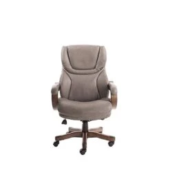 Serta Big And Tall Ergonomic Faux Leather Executive Big & Tall Chair, 350 Lb. Capacity, Brown (43506COSS )
