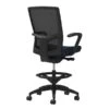 Union & Scale Workplace2.0™ Fabric Stool, Navy, Integrated Lumbar, Fixed Arms, Synchro-Tilt Seat Control (53865)