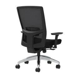 Union & Scale Workplace2.0™ Fabric Task Chair, Black, Adjustable Lumbar, 2D Arms, Synchro-Tilt With Seat Slide (53674)