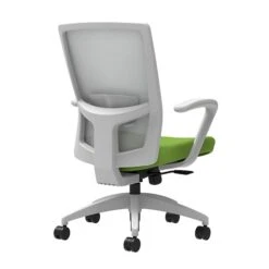 Union & Scale Workplace2.0™ Fabric Task Chair, Pear, Adjustable Lumbar, Fixed Arms, Synchro-Tilt W/ Seat Slide Control (53523)
