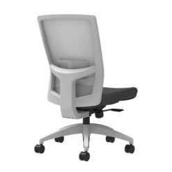 Union & Scale Workplace2.0™ Fabric Task Chair, Iron Ore, Adjustable Lumbar, Armless, Synchro-Tilt W/ Seat Slide Control (53505)