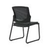 Union & Scale Workplace2.0™ Fabric Guest Chair, Iron Ore, Integrated Lumbar, Armless, Stationary Seat Control (53739)