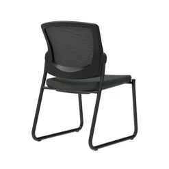 Union & Scale Workplace2.0™ Fabric Guest Chair, Iron Ore, Integrated Lumbar, Armless, Stationary Seat Control (53739)