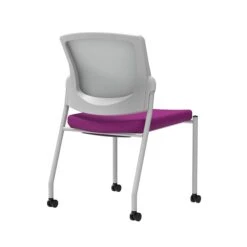 Union & Scale Workplace2.0™ Fabric Guest Chair, Amethyst, Integrated Lumbar, Armless, Stationary Seat Control (53691)