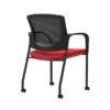 Union & Scale Workplace2.0™ Fabric Guest Chair, Cherry, Integrated Lumbar, Fixed Arms, Stationary, Fully Assembled (53704)