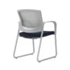 Union & Scale Workplace2.0™ Fabric Guest Chair, Navy, Integrated Lumbar, Fixed Arms, Stationary Seat Control (53751)