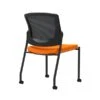 Union & Scale Workplace2.0™ Fabric Guest Chair, Apricot, Integrated Lumbar, Armless, Stationary, Fully Assembled (53711)