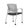 Union & Scale Workplace2.0™ Fabric Guest Chair, Iron Ore, Integrated Lumbar, Fixed Arms, Stationary, Fully Assembled
