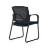 Union & Scale Workplace2.0™ Fabric Guest Chair, Navy, Integrated Lumbar, Fixed Arms, Stationary Seat Control (53730)