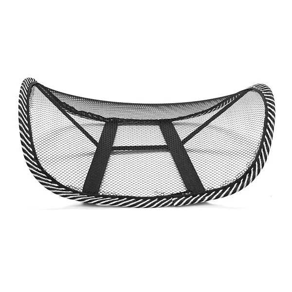 Mind Reader Mesh Lumbar Support Adjustable Breathable Cushion, Fits All Types Of Chairs, Car Seats, Black (BACKMESH-BLK) - Image 3