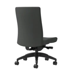 Union & Scale Workplace2.0™ Task Chair Upholstered, Armless, Iron Ore Fabric, Synchro Tilt Seat Slide (54199)