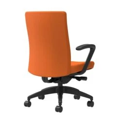Union & Scale Workplace2.0™ Task Chair Upholstered, Fixed Arms, Apricot Fabric, Synchro Tilt Seat Slide (54182)