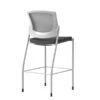 Union & Scale™ Workplace2.0™ Bistro Height Stool Fog Mesh, Armless, Iron Ore Fabric (54262)