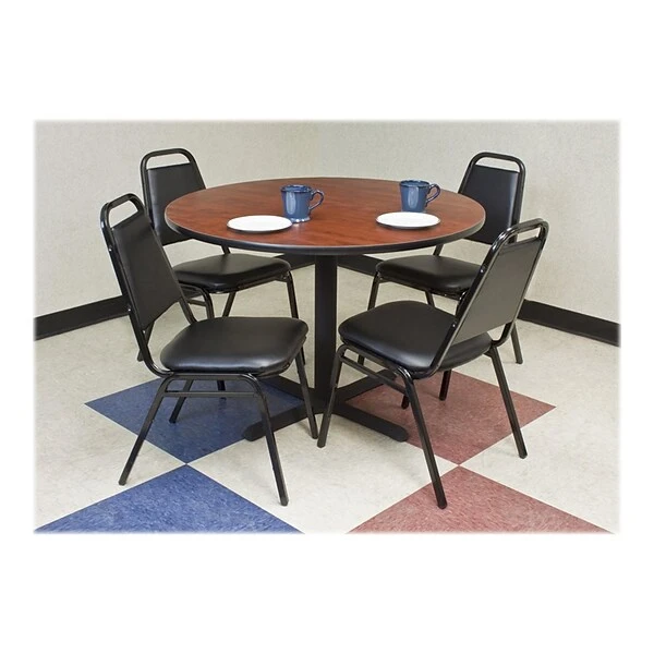 Regency Cain Breakroom Table, 42"D X 42"W, Cherry (TB42RNDCH)