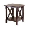 Winsome Xola 20"W X 19.13"D End Table, Cappuccino (40420)