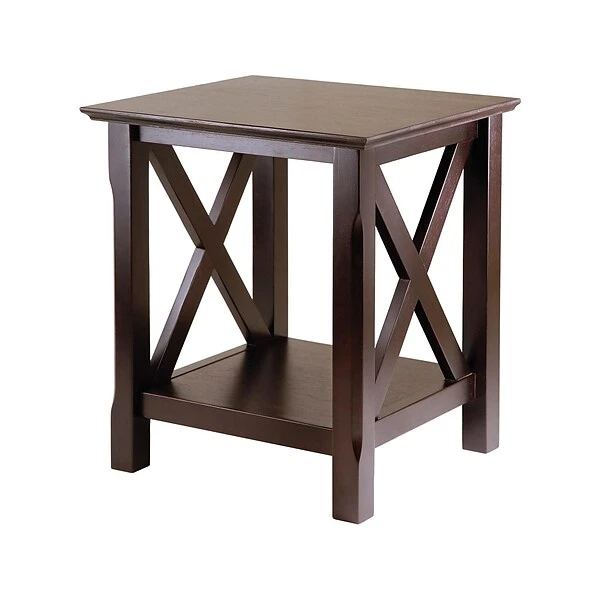 Winsome Xola 20"W X 19.13"D End Table, Cappuccino (40420)