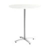 Union & Scale™ Workplace2.0™ Multipurpose 36" Round Silver Mesh Laminate Bistro Height Silver Base Table (54795)