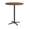 Union & Scale™ Workplace2.0™ Multipurpose 36" Round Pinnacle Laminate Bistro Height Black Base Table (54804)