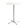 Union & Scale™ Workplace2.0™ Multipurpose 30" Round Silver Mesh Laminate Bistro Height Silver Base Table (54814)