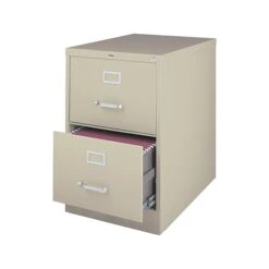 Quill Brand® 2 File Drawers Vertical File Cabinet, Locking, Putty/Beige, Legal, 26.5"D (13446D)