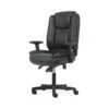 Sadie High-Back Task Chair, Height Adjustable Arms, Height Adjustable Back, Black Leather (BSXVST331)