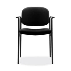 HON Scatter Fabric Stacking Guest Chair, Fixed Arms, Black (BSXVL616VA10)