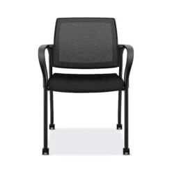 HON Ignition Ilira-Stretch Mesh Multi-Purpose Stacking Chair, Black (HONIS107IMCU10)