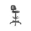 Safco Precision Vinyl Drafting Chair, Black (3406BL)