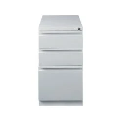 Quill BrandĀ® 3-Drawer Vertical File Cabinet, Locking, Gray, 22.88"D (25172D)