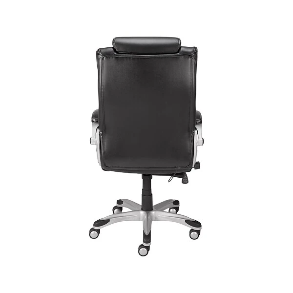 Quill Brand® Baird Bonded Leather Manager Chair, Black (23234) - Image 2