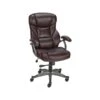 Quill Brand® Osgood High-Back Bonded Leather Manager Chair, Brown (22298)