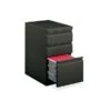 HON Brigade 800 Series 3-Drawer Vertical File Cabinet, Mobile/Pedestal, Charcoal, Letter (H33723R.L.S)