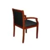 Regency Regent Fabric Guest Chair, Black/Cherry (9875CHBK)