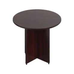 Offices To Go Superior Laminate Round Conference Table, Mahogany (SL36R-AML)