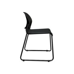 HON GuestStacker Plastic Banquet/Reception Chairs, Onyx, 4/Pack (HON4031ONT)