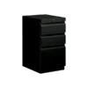 HON Brigade 3-Drawer Vertical File Cabinet, Mobile/Pedestal, Letter, Black, 22.88"D (HON33723RP)