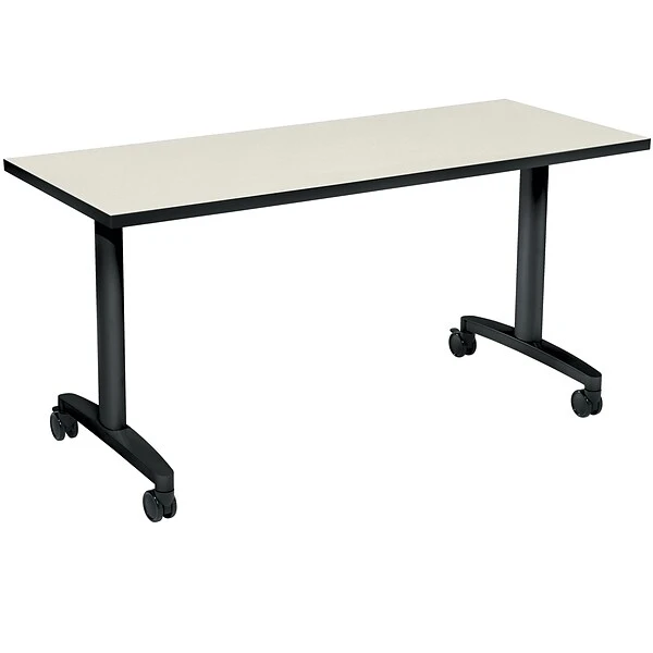 HON Huddle Training Room Table, 24"D X 60"W, Gray (HONHUD2460FXB9)