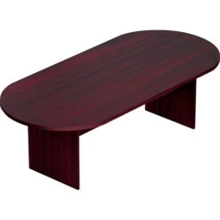 Offices To Go Superior Laminate 95"L Racetrack Conference Table, American Mahogany (SL9544RS-AML)