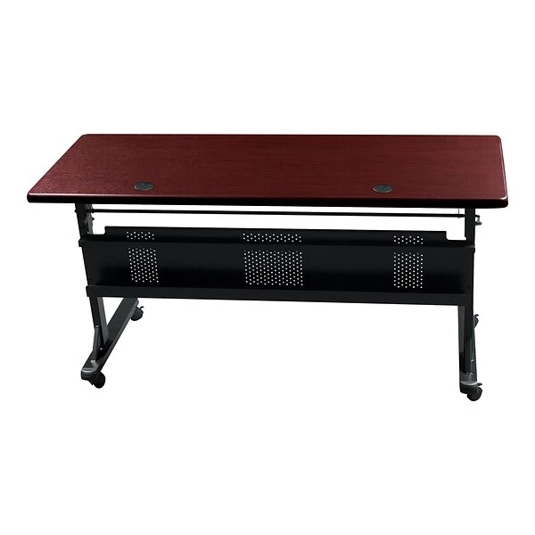 Balt Flipper Training Room Table, 24"D X 60"W, Mahogany (89879M) - Image 3