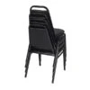 Regency Vinyl Restaurant Stack Chair, Black 4/Pack (8029BK4PK)