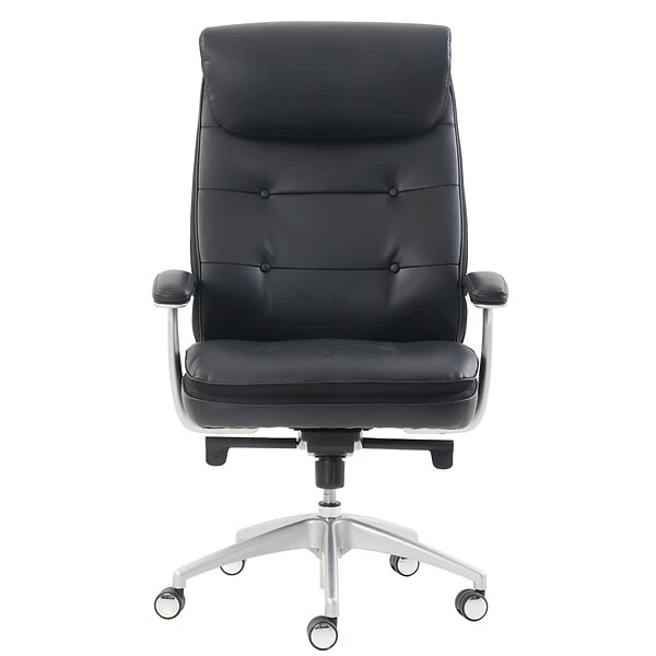 Beautyrest Royo Big & Tall Bonded Leather Executive Chair, Black (60003)