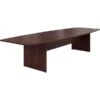 HON Preside 144"L Boat Conference Table Top, Mahogany - Base Sold Separately (T14448PNN)