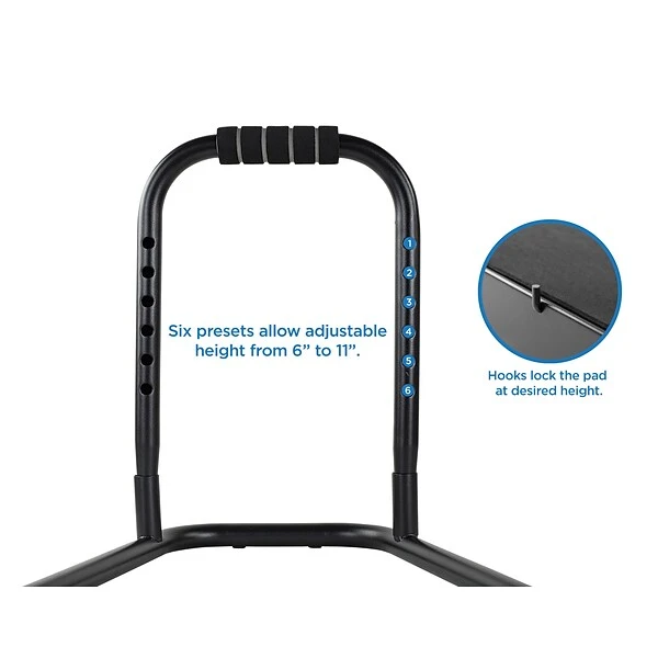 Mount-It! Standing And Sitting Footrest With Handle, Black (MI-7807) - Image 6