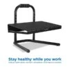Mount-It! Standing And Sitting Footrest With Handle, Black (MI-7807)