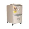 Storex 2-Drawer Vertical File Cabinet, Mobile/Pedestal, Letter/Legal, Gray, 18.25" (61301B01C)