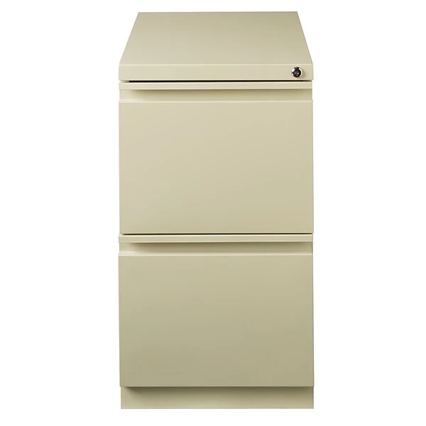 2-Drawer Mobile File Cabinet, Putty, 23" Deep (19305)