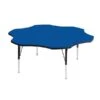 Correll® 60" Flower Shaped Heavy Duty Activity Table; Blue High Pressure Laminate Top